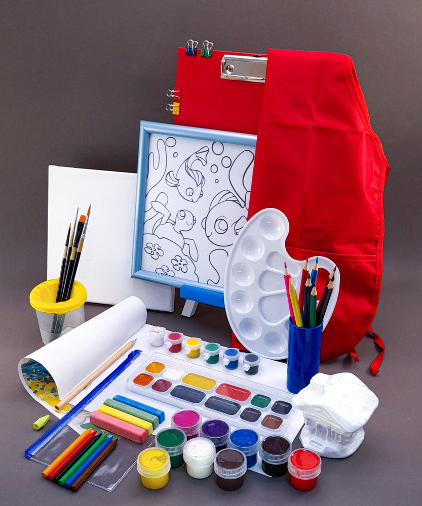 Набор "Мастерская юного художника", 4-10 лет, с декорированным ...