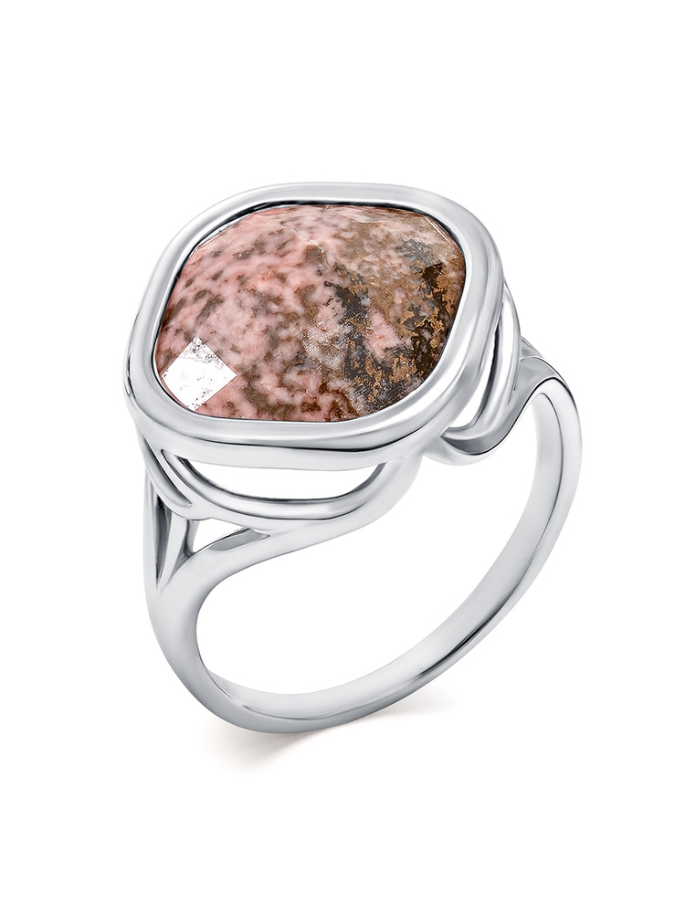 VG jewelry Кольцо из серебра 925 пробы с родонитом натуральным купить