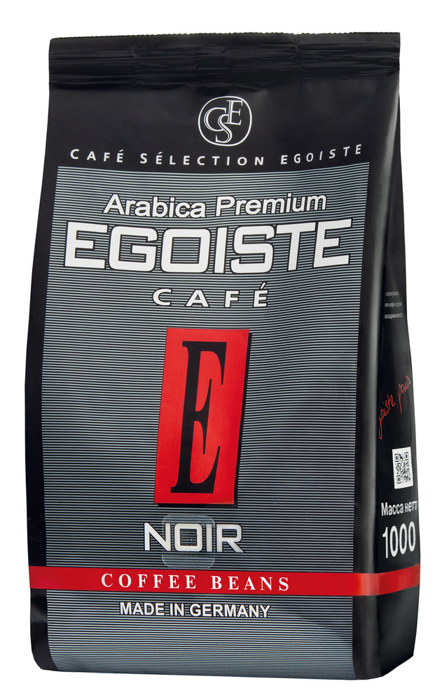 Кофе Egoiste Arabica Premium натуральный жареный в зернах, 1кг #1