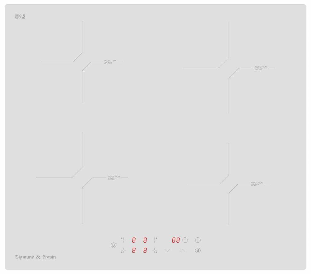Zigmund & Shtain Индукционная варочная панель CI 33.6 W, белый #1