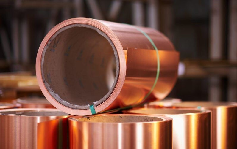 Медная лента толщина 0,1мм ширина 300мм, длина 1 метр, токопроводящая ...