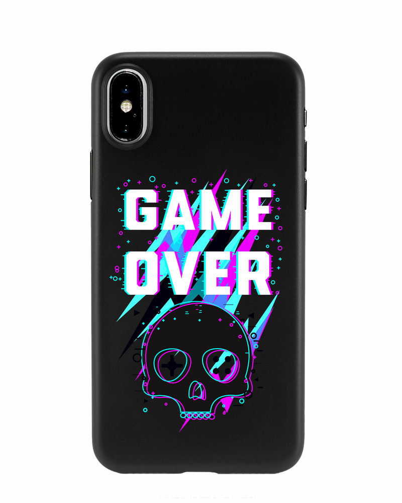 Силиконовый чехол Mcover для iPhone XS/X (Айфон Икс (Икс Эс), Конец игры -  купить с доставкой по выгодным ценам в интернет-магазине OZON (314592553)