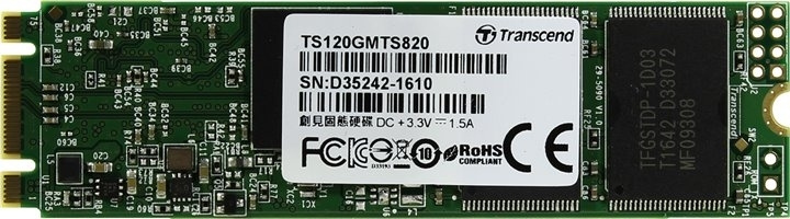 Transcend 120 ГБ Внутренний SSD-диск x TS120GMTS820S (TS120GMTS820S) #1