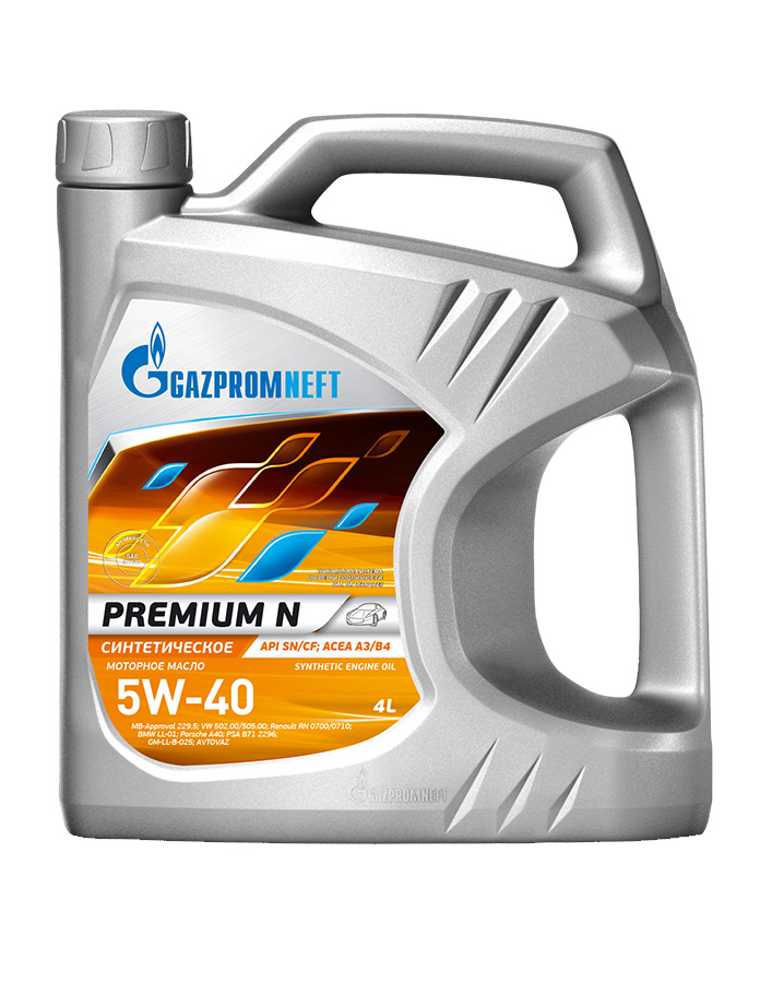 Gazpromneft Premium N 5W-40 Масло моторное, Синтетическое, 4 л #1