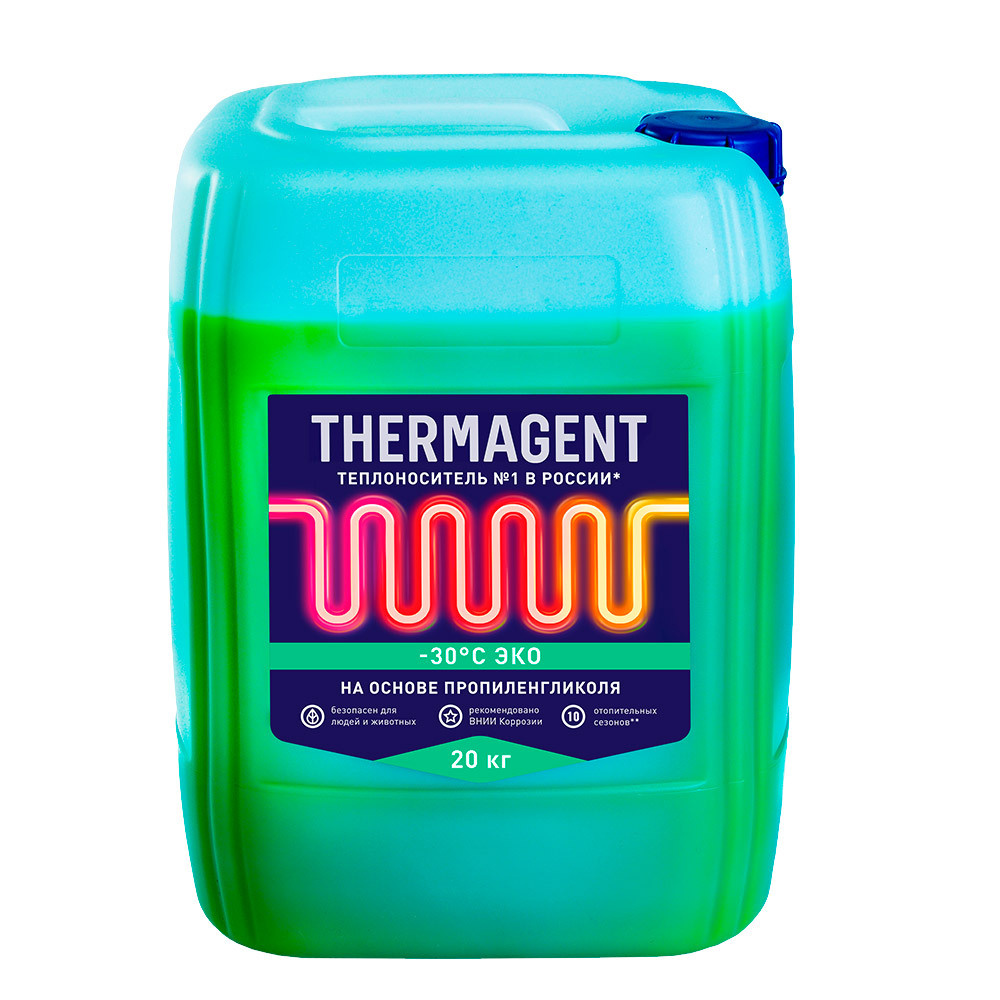 Теплоноситель Thermagent Eko -30 С 20 кг на основе пропиленгликоля ...