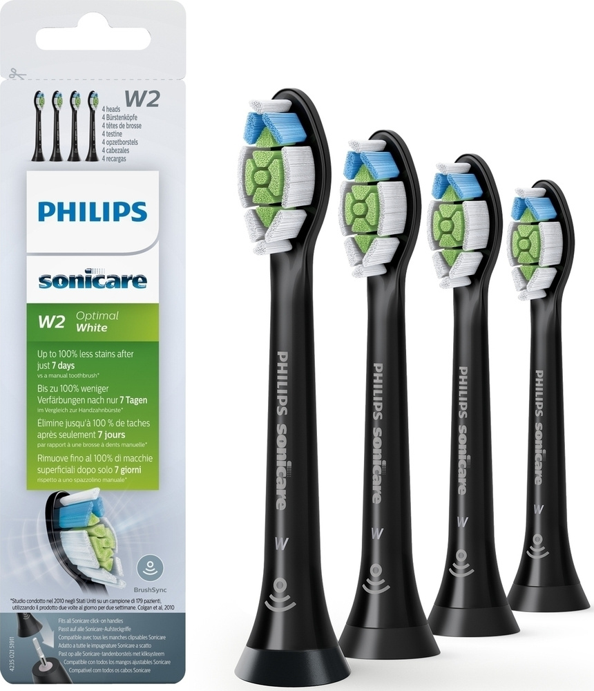 Насадки для электрической зубной щетки Philips Sonicare W2 Optimal White HX6064/11, для осветления зубной #1