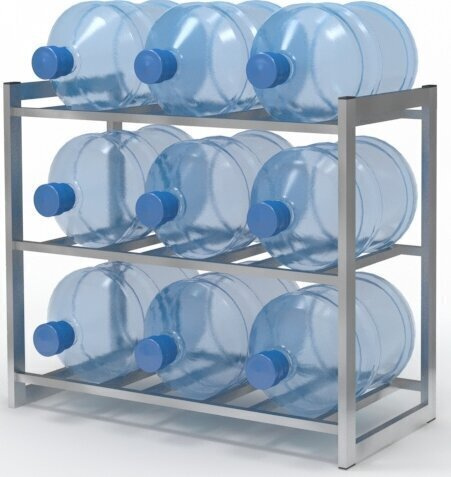 Стеллаж для воды на 9 бутылей - купить с доставкой по выгодным ценам в ...