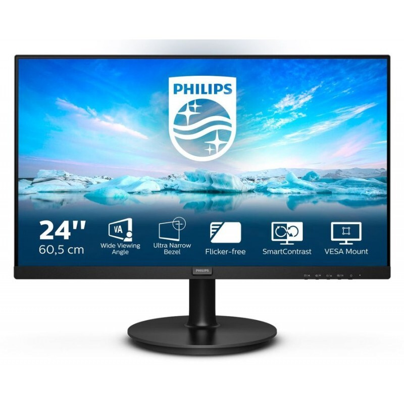 Philips 23.8" Монитор 241V8L (00/01), черный #1