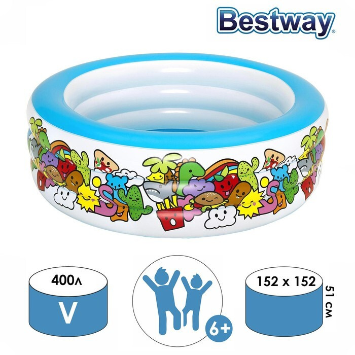 Бассейн Надувной 152x152x Bestway целевая аудитория: Детская - купить ...