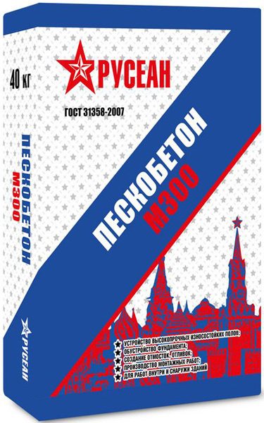 Русеан М300 (ЦСП) пескобетон 40 кг купить на OZON по низкой цене ...