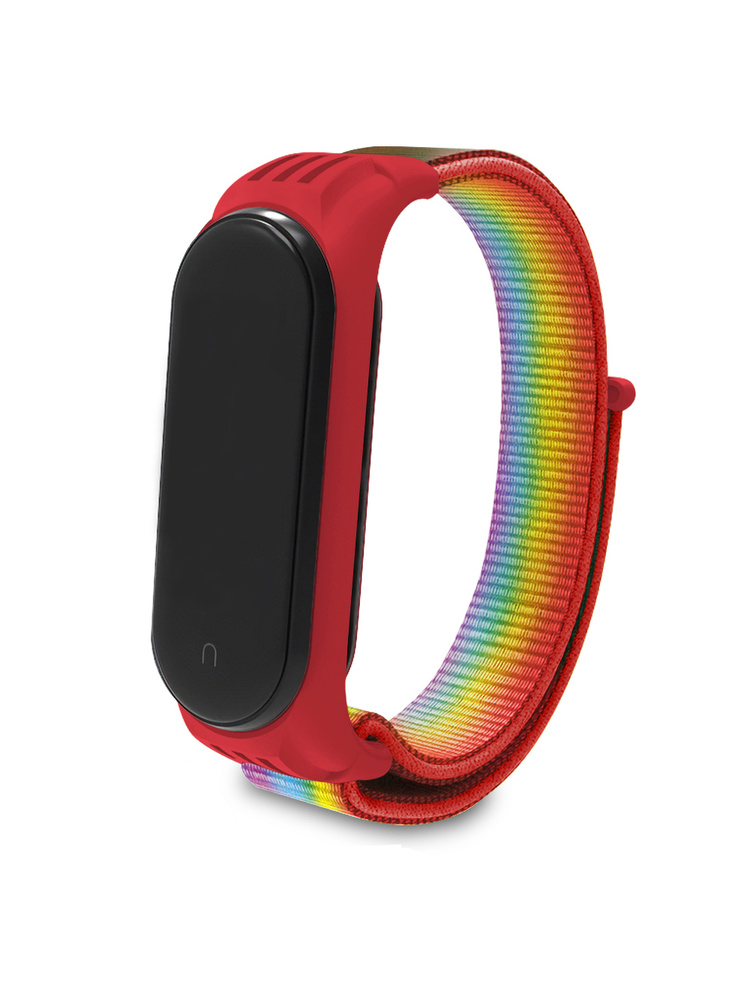 Ремешок для Xiaomi Mi Band 3 / 4 / 5 / 6 / 7 тканевый спортивный для фитнес-браслета Ми Бэнд  #1