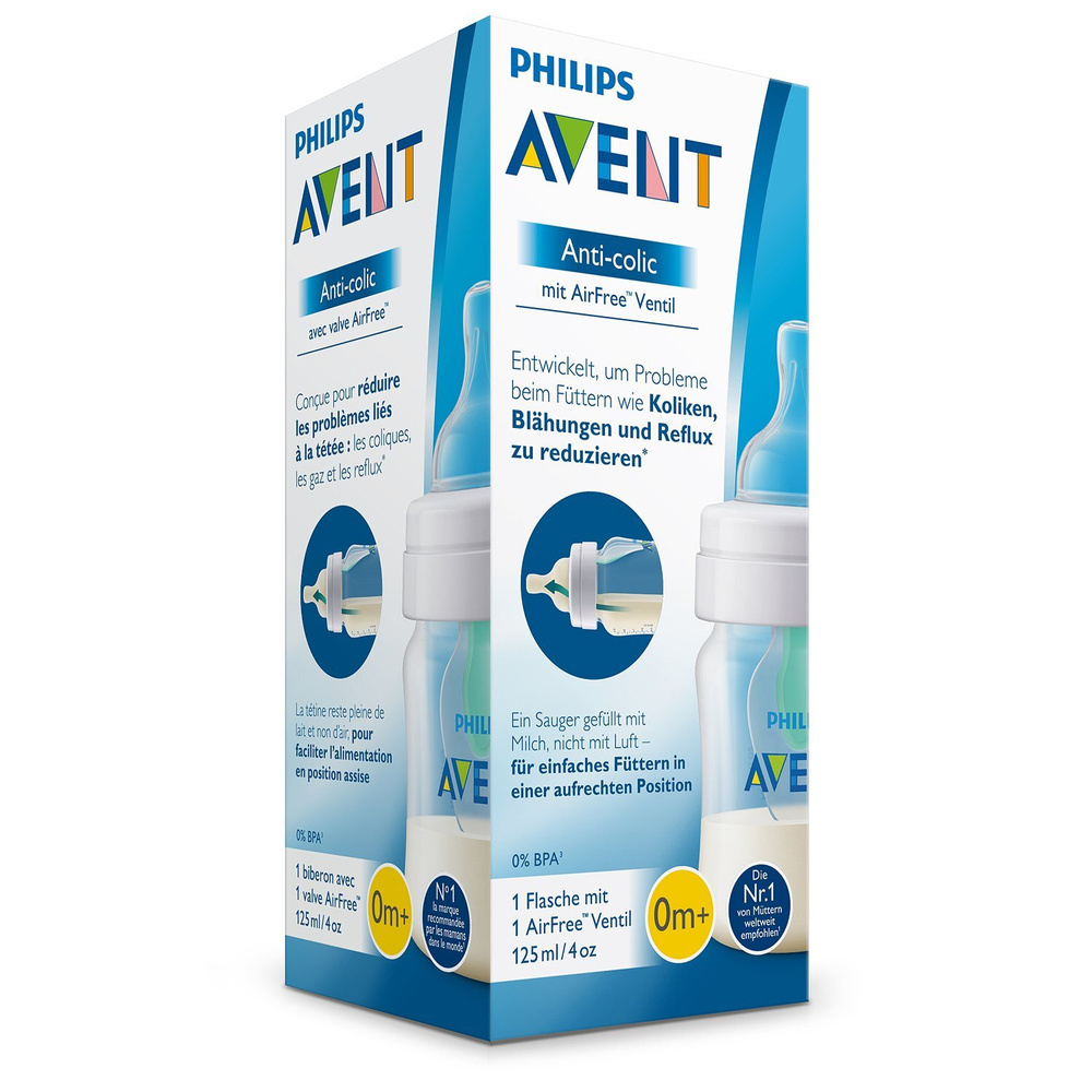 Бутылочка Philips Avent Anti-colic с клапаном Airfree 125 мл с 0 месяцев #1