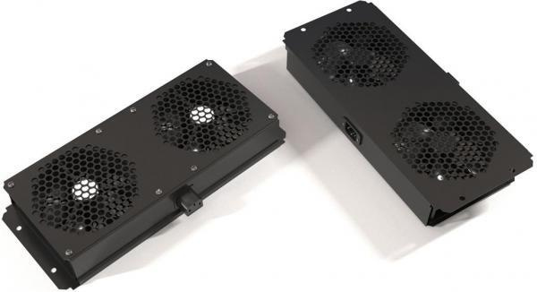 Модуль вентиляторный потолочный Hyperline TFAB-T2FR-RAL9004 с 2-мя ...