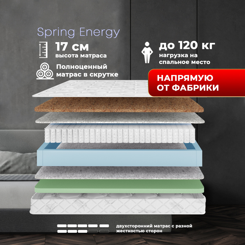 Dreamtec Матрас Spring Energy, Независимые пружины, 180х190 см #1