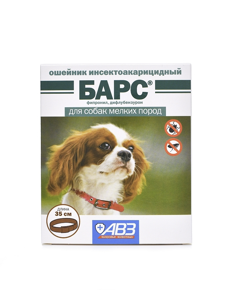 БАРС, ошейник инсектоакарицидный для собак мелких пород, 35 см - купить ...