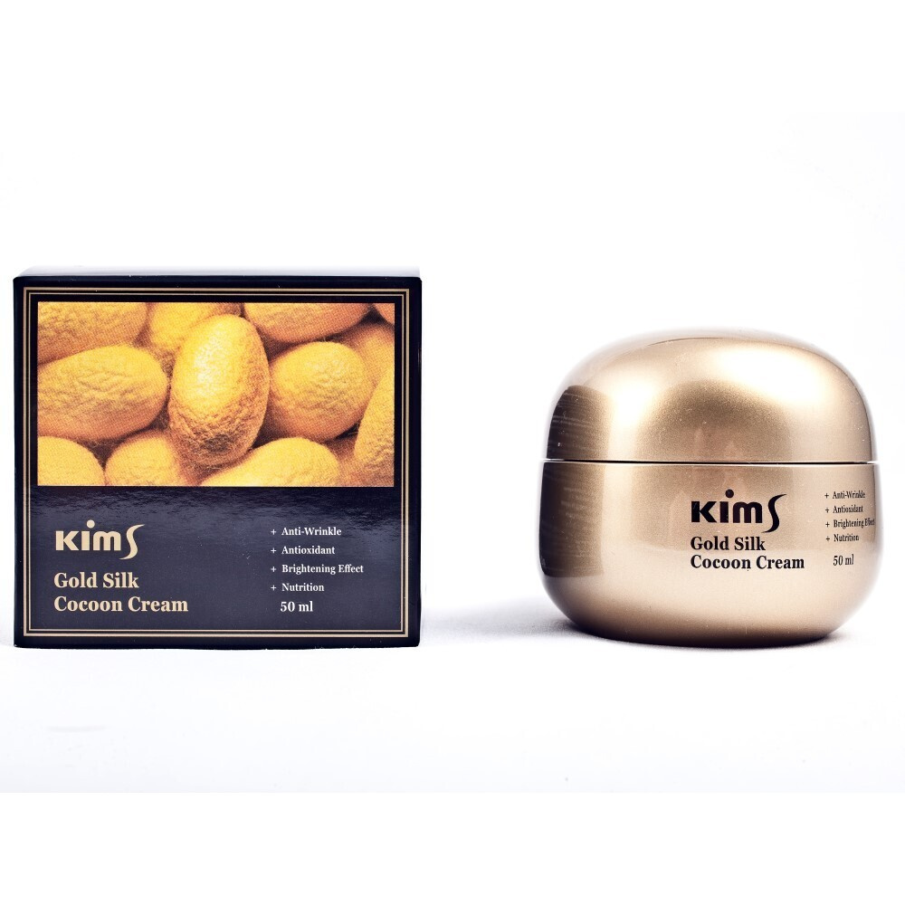 Kims Gold Silk Cocoon Cream Крем антивозрастной для лица с протеинами ...