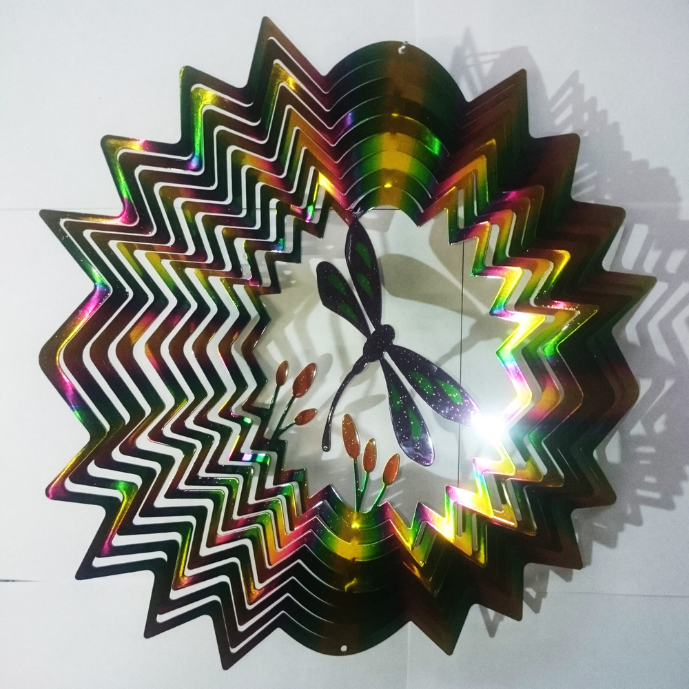 3D Wind Spinner уникальное украшение для дома и сада из нержавеющей стали,  смотрите видео