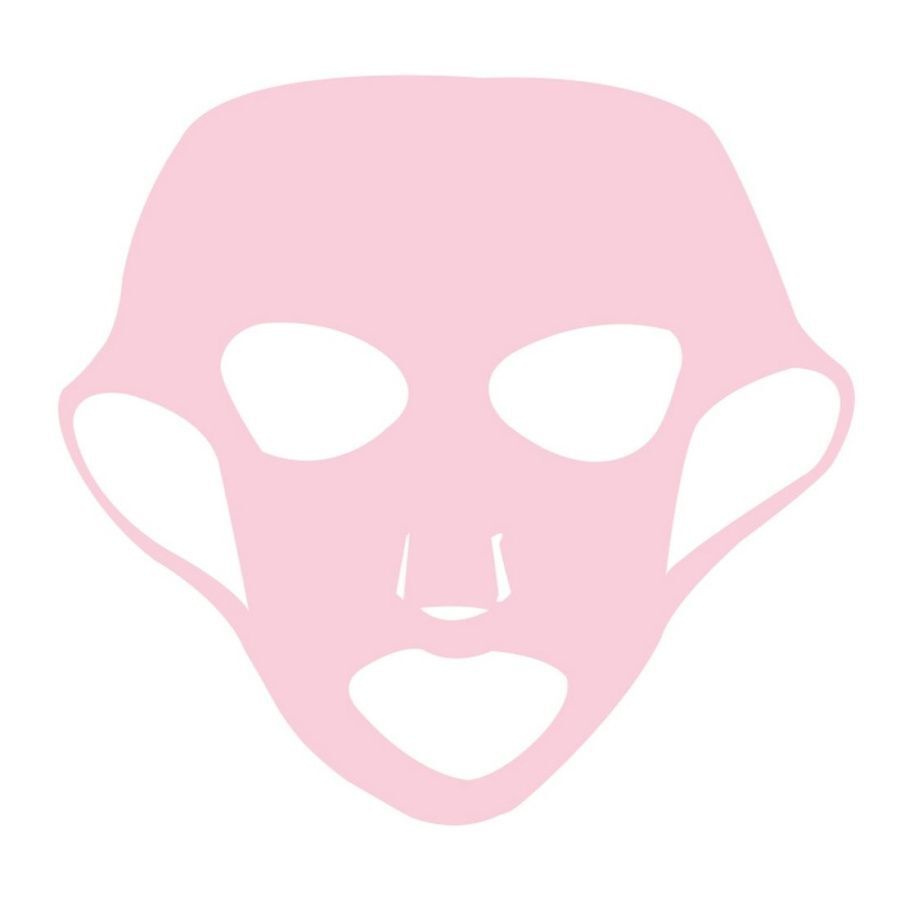 Kristaller Многоразовая силиконовая маска для лица KG-020, розовый  #1