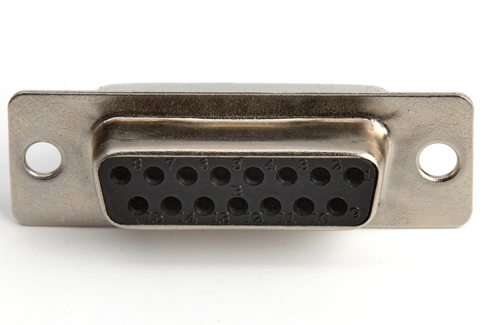 разъем DB-15F (DS1033-15F) розетка мама 15контактов - купить с ...