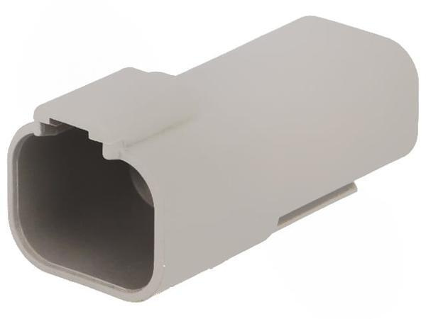 Разъем DEUTSCH DT04-4P, DT, "Папа", PIN 4, защелка, серый, 1 шт ...