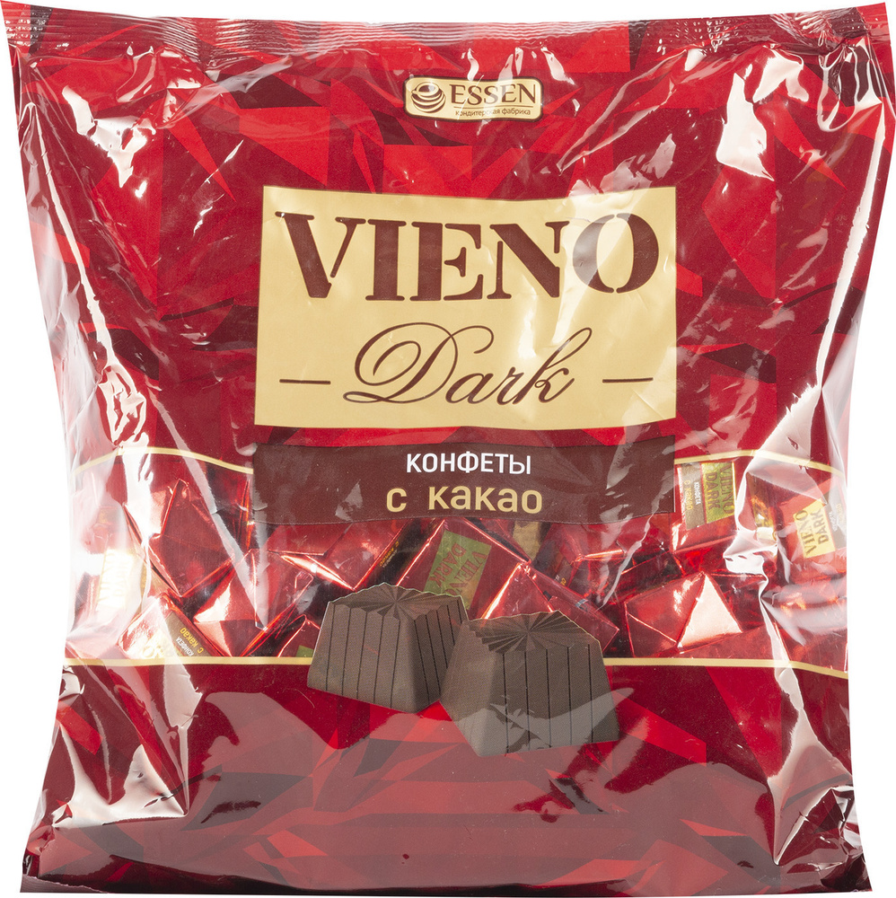 Конфеты шоколадные Essen / Эссен Vieno dark с какао в упаковке 1кг ...