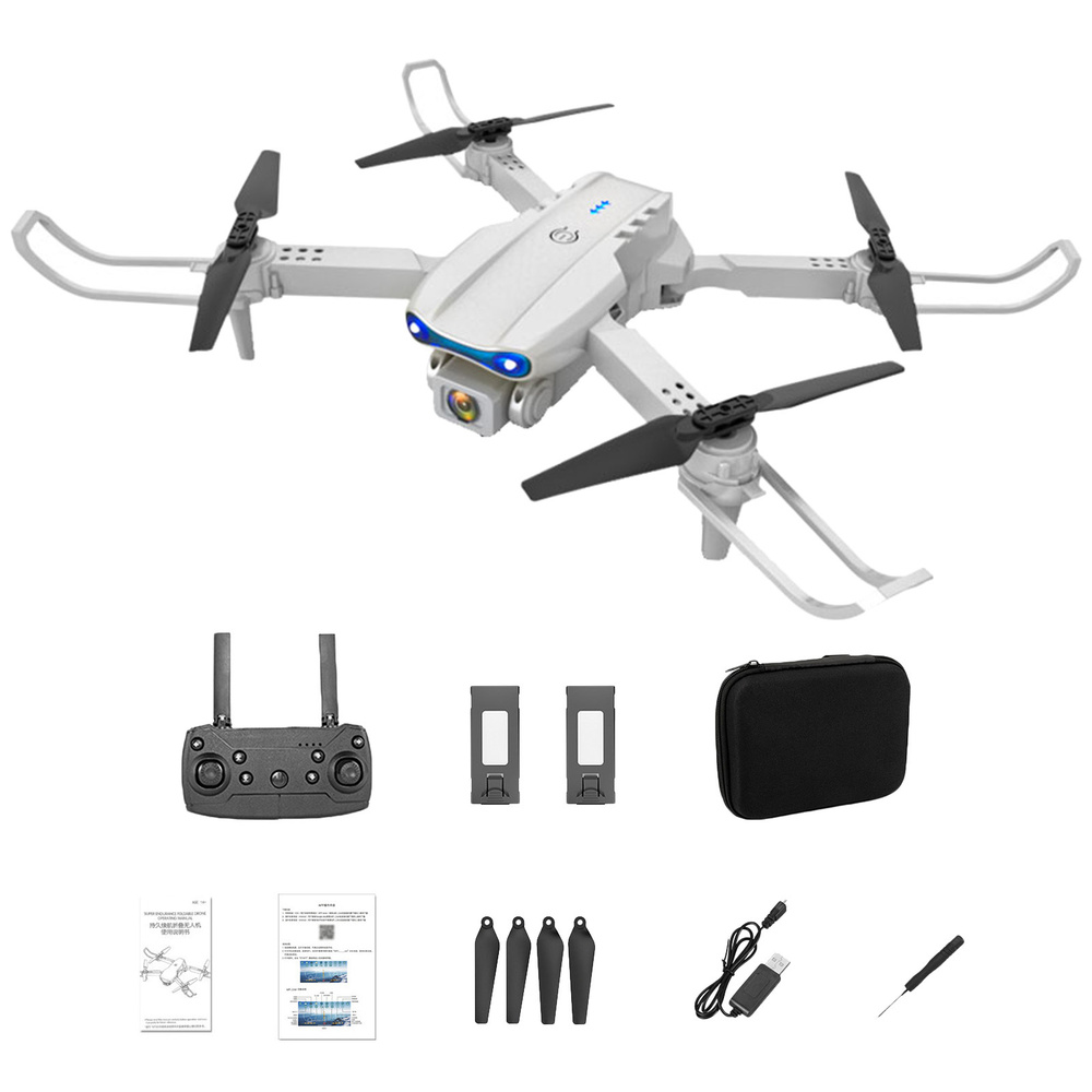 white mini drone