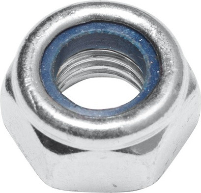 Гайка со стопорным кольцом М6 цинк класс прочности 5.8 DIN 985 STARFIX 10 штук (SMZ1-50734-10)  #1