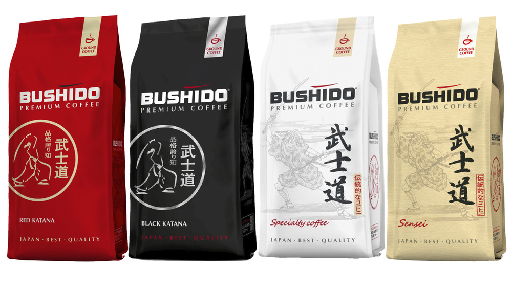 Кофе молотый Bushido НАБОР 227г х 4шт (Red, Black, Specialty, Sensei) Ground Pack Нидерланды  #1