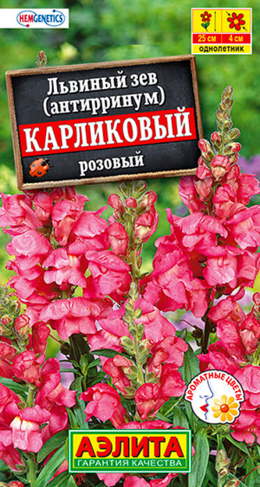 Семена Львиный зев Карликовый Розовый (10 семян) - Аэлита #1