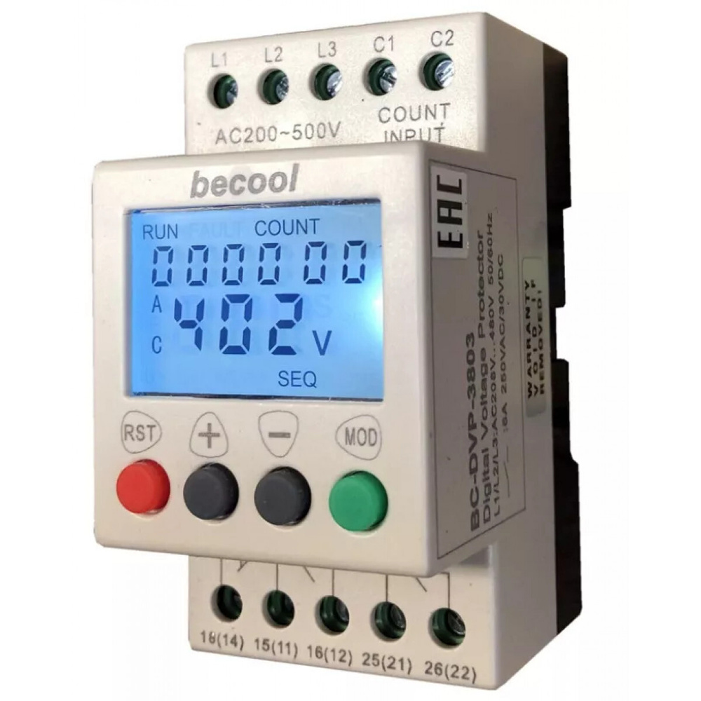 Реле контроля напряжения Becool BC-DVP-3803 #1