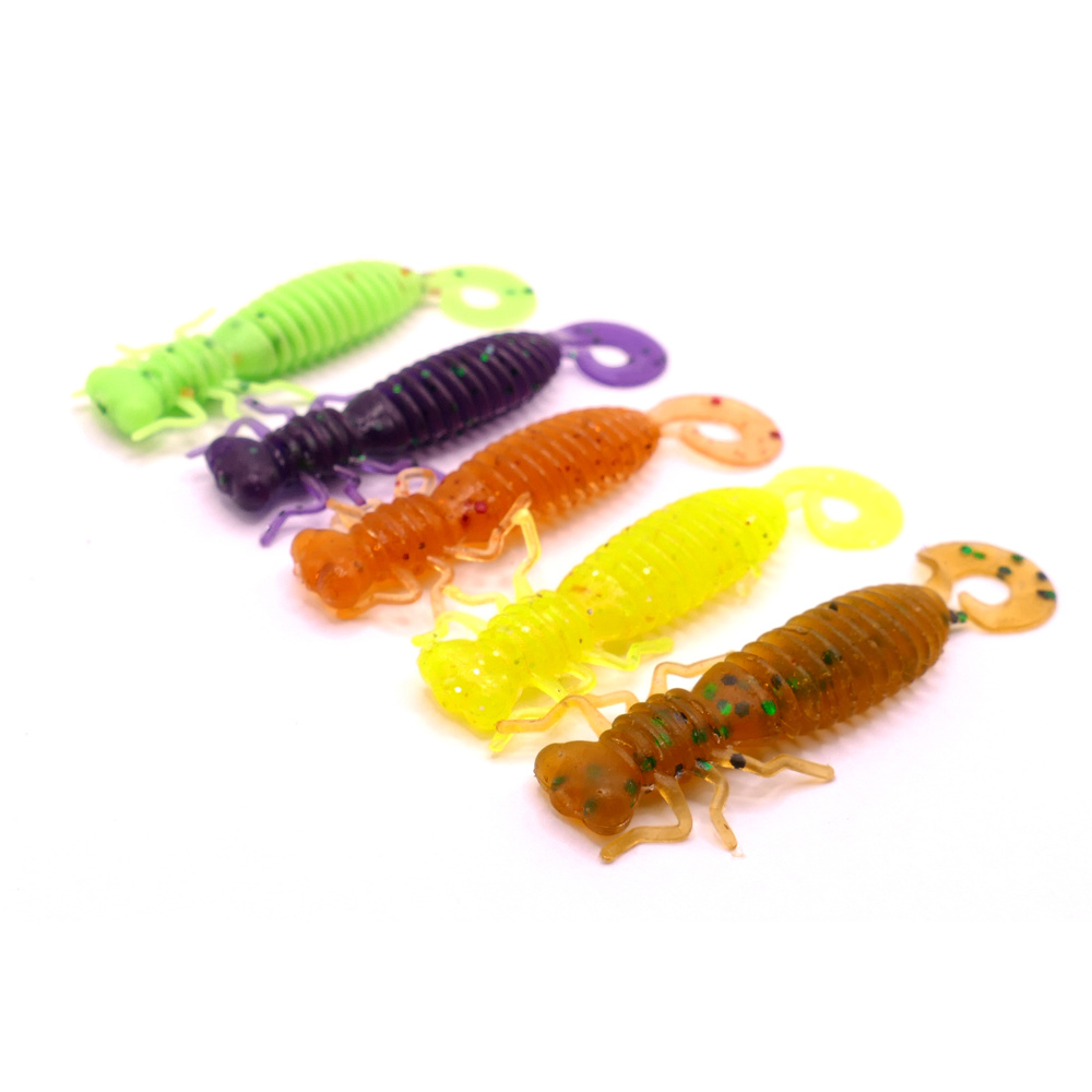 Набор силиконовых приманок Fanatik Larva Lux 2" SET2 / Имитация личинки ...