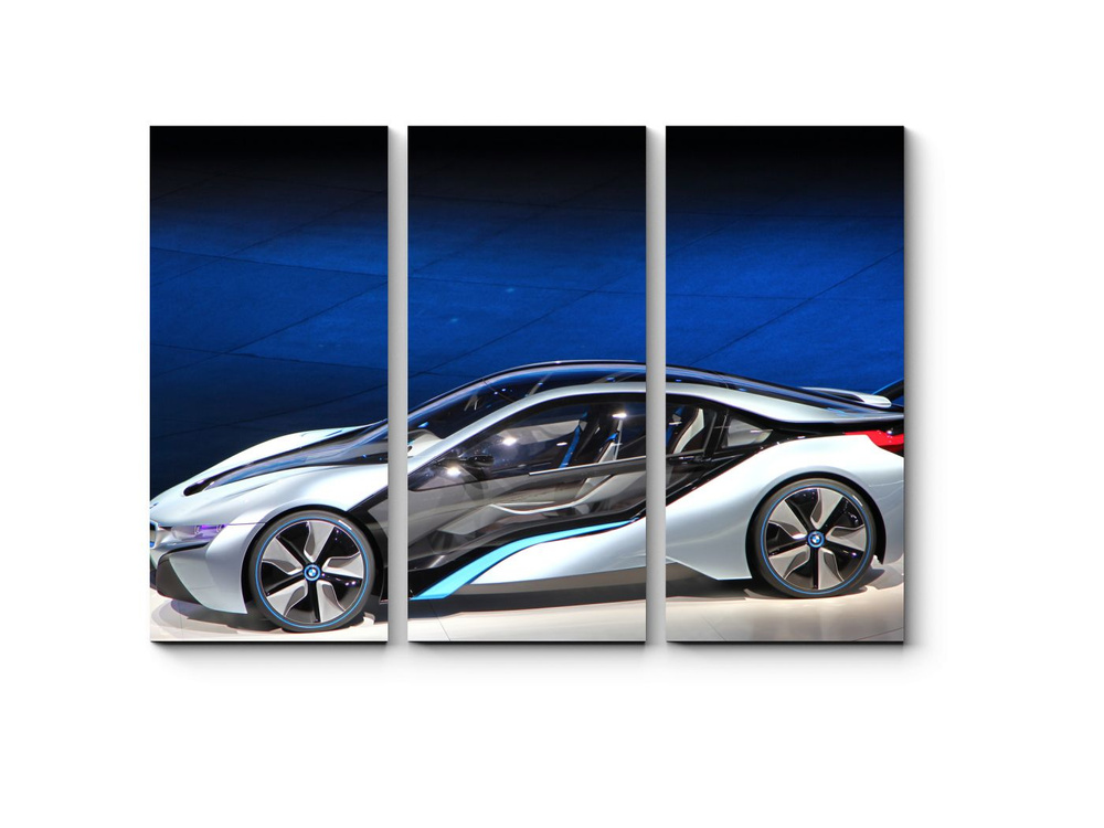 Модульная картина Электронный концепт-кар BMW i8 - купить по выгодной ...