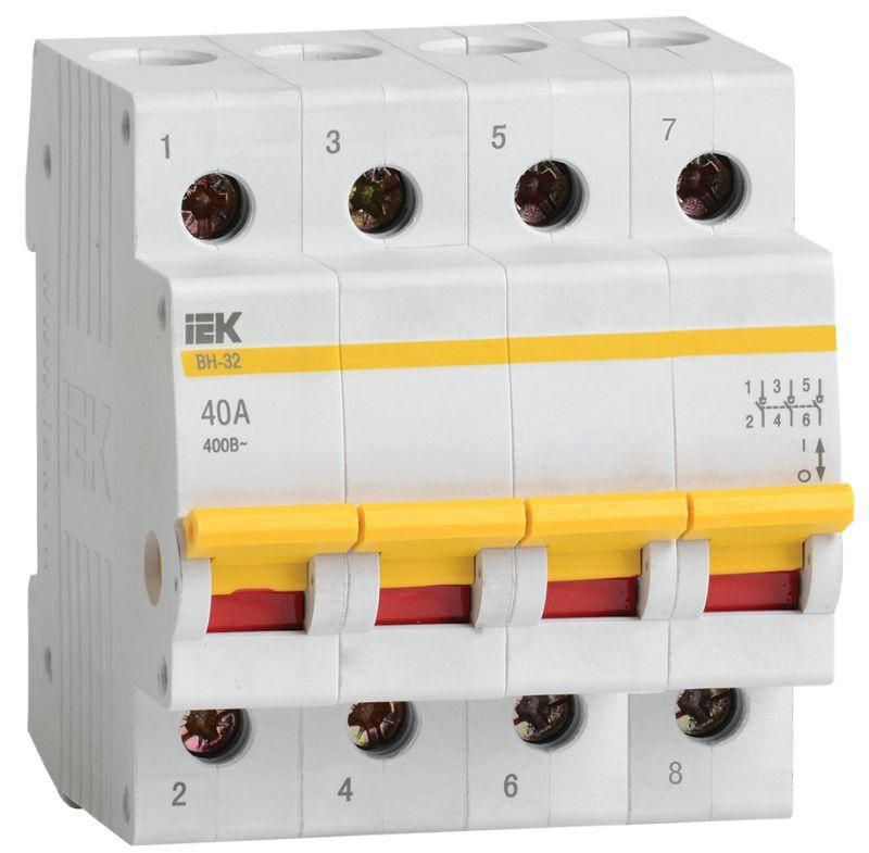 Выключатель нагрузки ВН-32 40А/4П IEK MNV10-4-040 #1