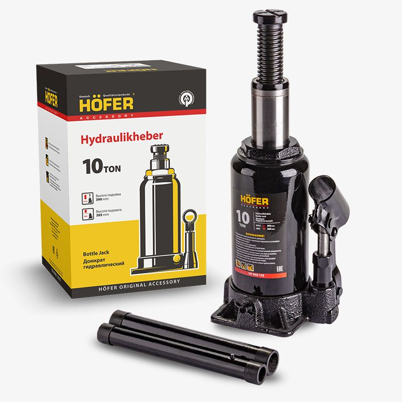Домкрат гидравлический 10 т. 230-460 мм Hofer
