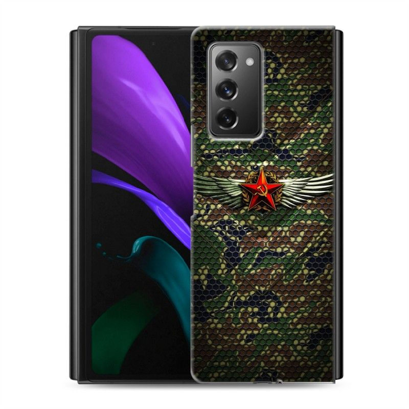 Дизайнерский пластиковый чехол для Samsung Galaxy Z Fold 2 Герб СССР ...