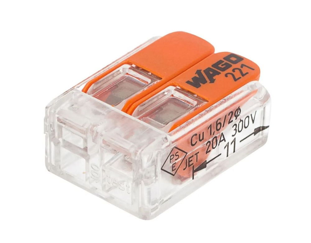 Клемма WAGO 221-412 100 шт. - купить с доставкой по выгодным ценам в ...
