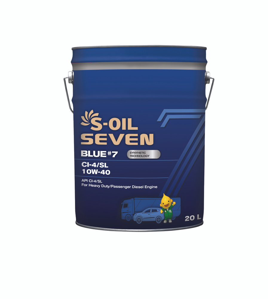 S-OIL SEVEN 10W-40 Масло моторное, Синтетическое, 20 л #1