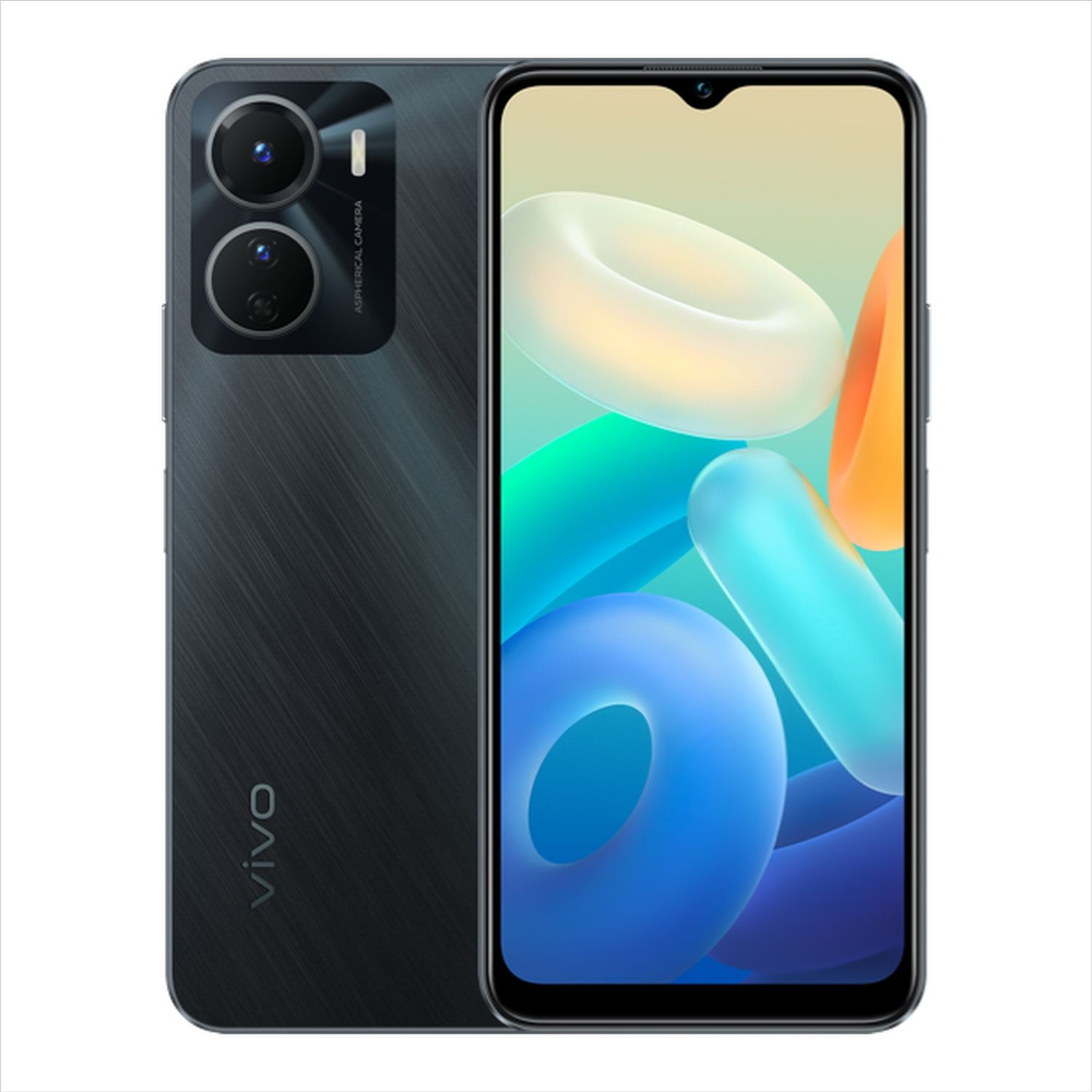 Vivo Смартфон Y16 3/32 ГБ, черный