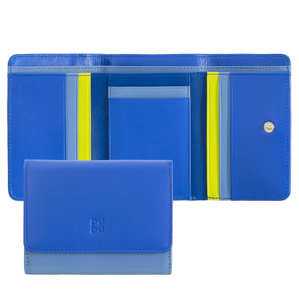 Итальянский цветной женский кожаный кошелек портмоне DuDu серии Pemba ...