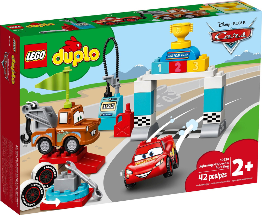 Конструктор LEGO DUPLO 10924 Гонки Молнии МакКуина - купить с доставкой по  выгодным ценам в интернет-магазине OZON (820235278)