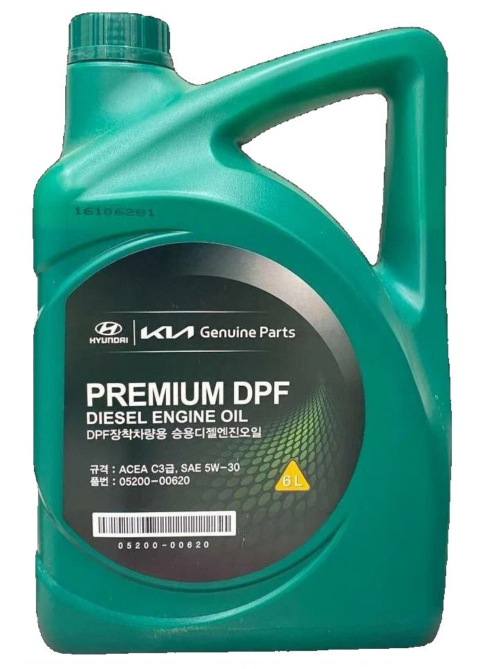 Hyundai PREMIUM DPF DIESEL 5W-30 Масло моторное, Синтетическое, 6 л #1