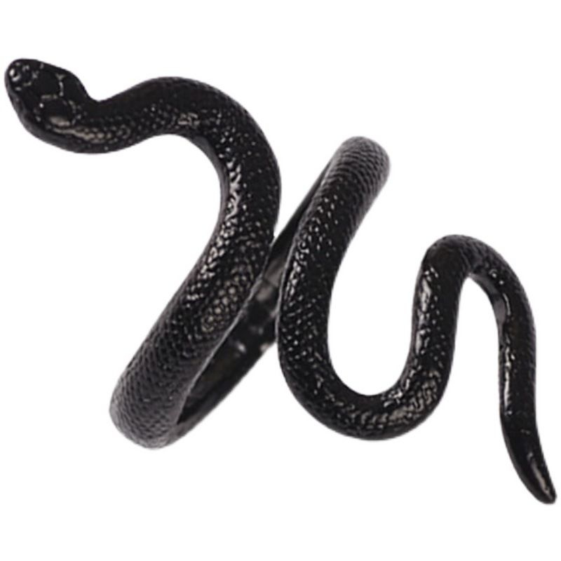 Кольцо Черная змея безразмерное / - купить с доставкой по выгодным ценам  в интернет-магазине OZON (825012668)