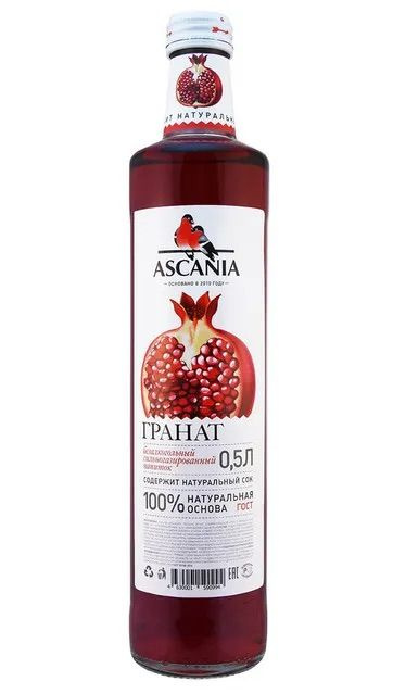 Газированный натуральный лимонад Ascania (Аскания), стекло, 0,5 л х 12 шт  #1