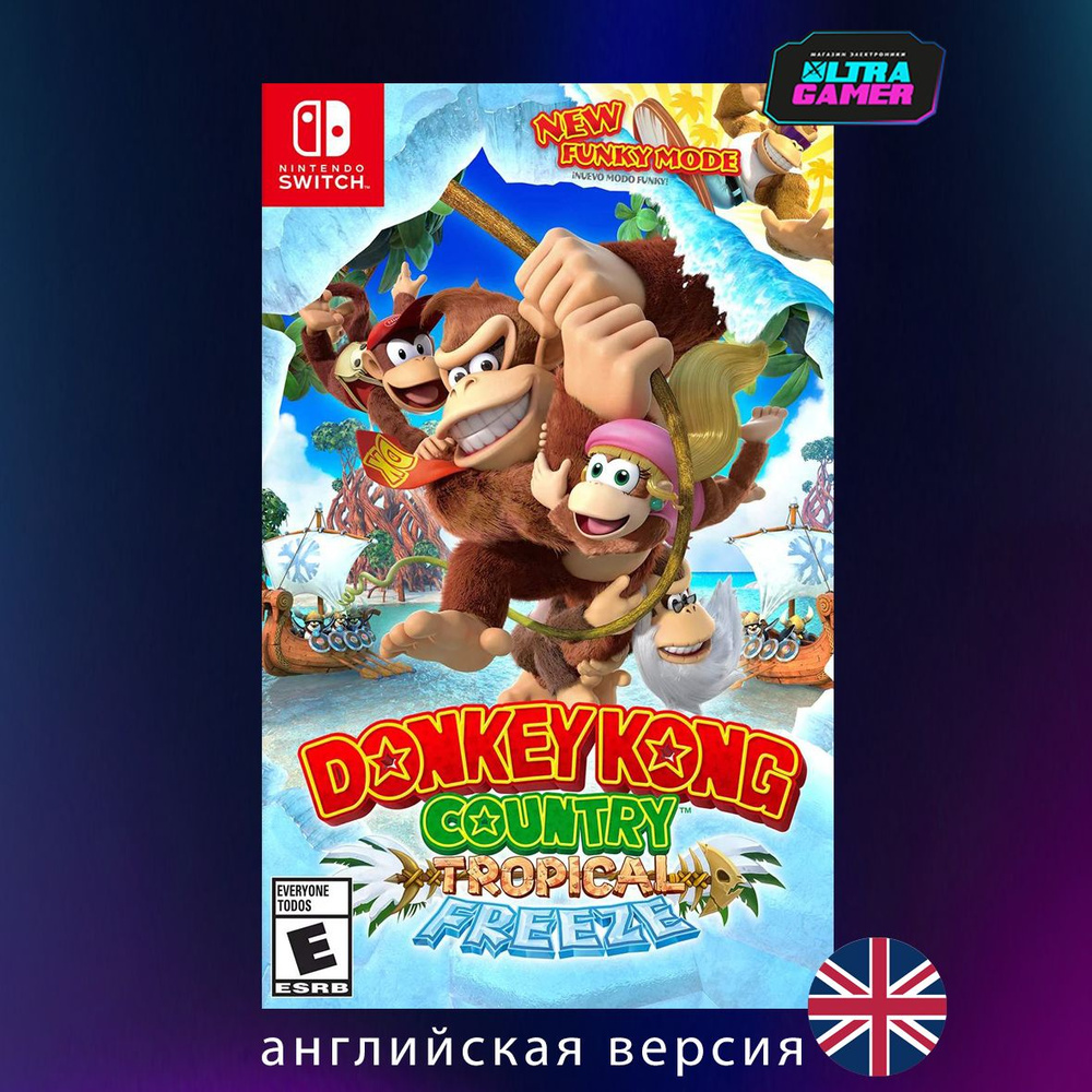 Игра Donkey Kong Country: Tropical Freeze (Nintendo Switch, Английская  версия)