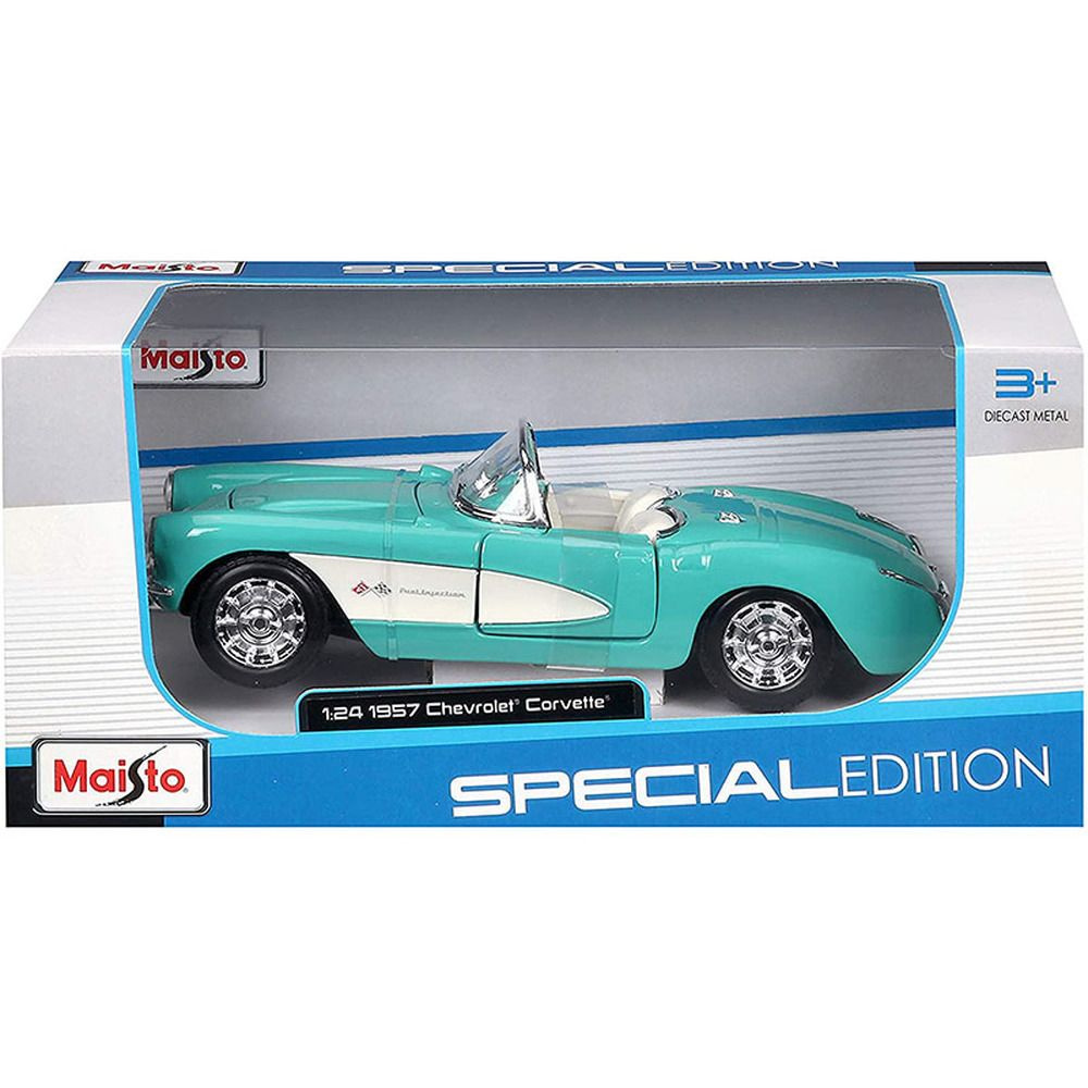 Машинка Maisto 1:24 1957 Chevrolet Corvette 31275 - купить с доставкой по  выгодным ценам в интернет-магазине OZON (842314039)