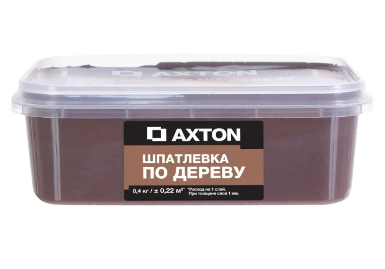 Шпатлёвка Axton для дерева 0.4 кг эспрессо #1