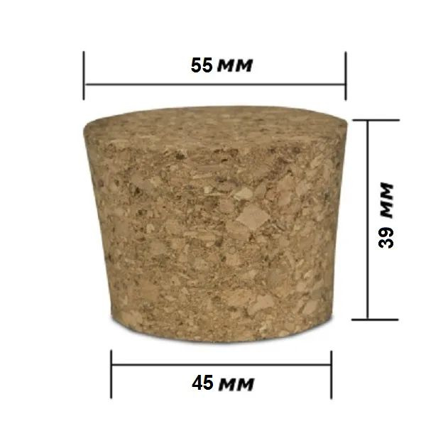 Диаметр пробки. Пробка корковая 46/55 h-40. Пробка корковая 75/80 h-38. Коническая пробка 75 мм. Пробка конус 80 мм корковая для бутылей.