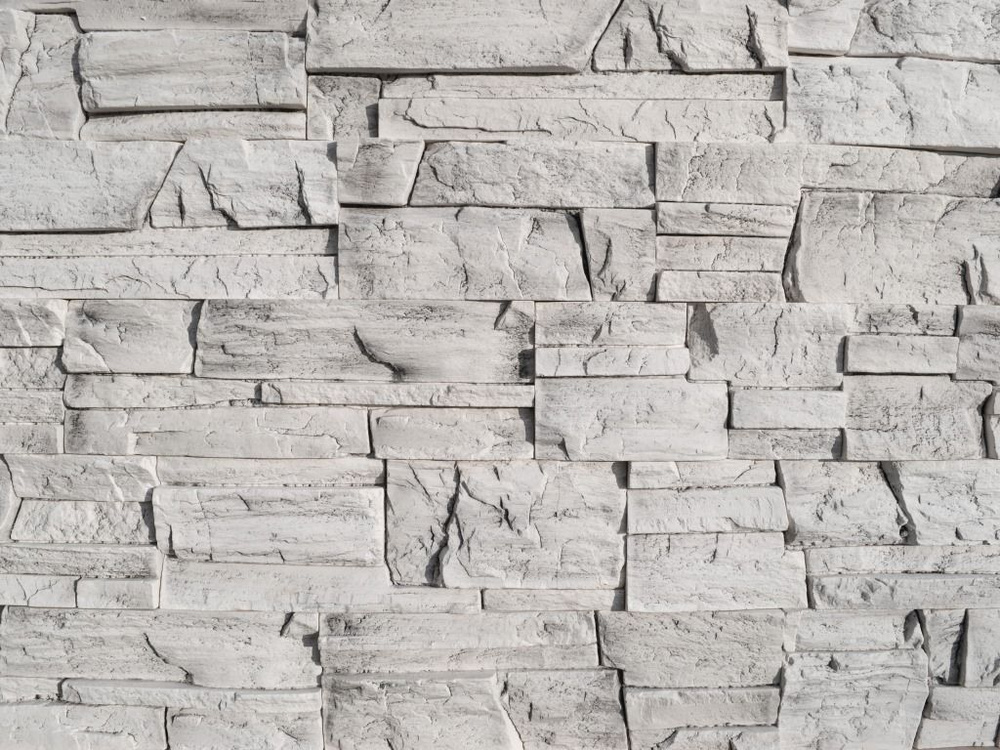 Декоративный гипсовый камень РУССКИЙ КАМЕНЬ Архангельский грот Белая ...