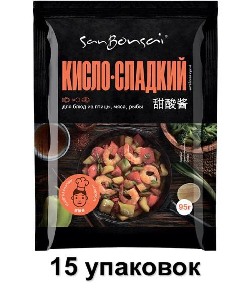 SanBonsai Соус для приготовления кисло-сладкий, 95 г, 15 шт #1