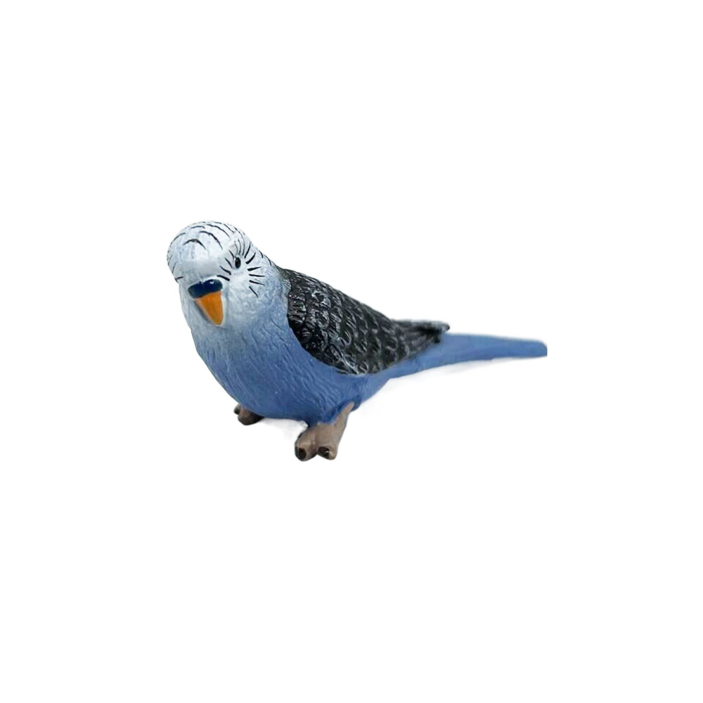 Фигурка Детское Время - Волнистый попугайчик голубой (сидит), серия: Птицы  - купить с доставкой по выгодным ценам в интернет-магазине OZON (860269533)